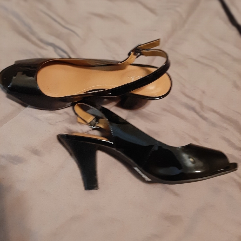 Black Clarks heels
